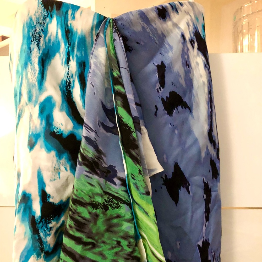 BCBG MaxAzria Dress ⭐️ strapless silk asymmetrical NWT
